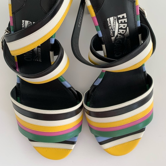 New Salvatore Ferragamo GILLI 85 Nero Calf Sandal - Picture 13 of 16